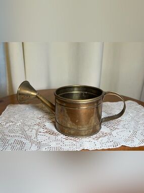 Vintage Brass Watering Can - Antique Brass Finish